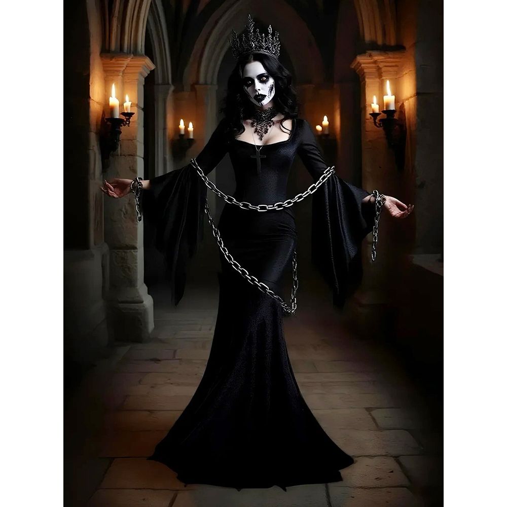 Ethnic Clothing & Online Fashion Store Khaadi Us - Gotycka długa sukienka wampirzyka/witchy na Halloween,