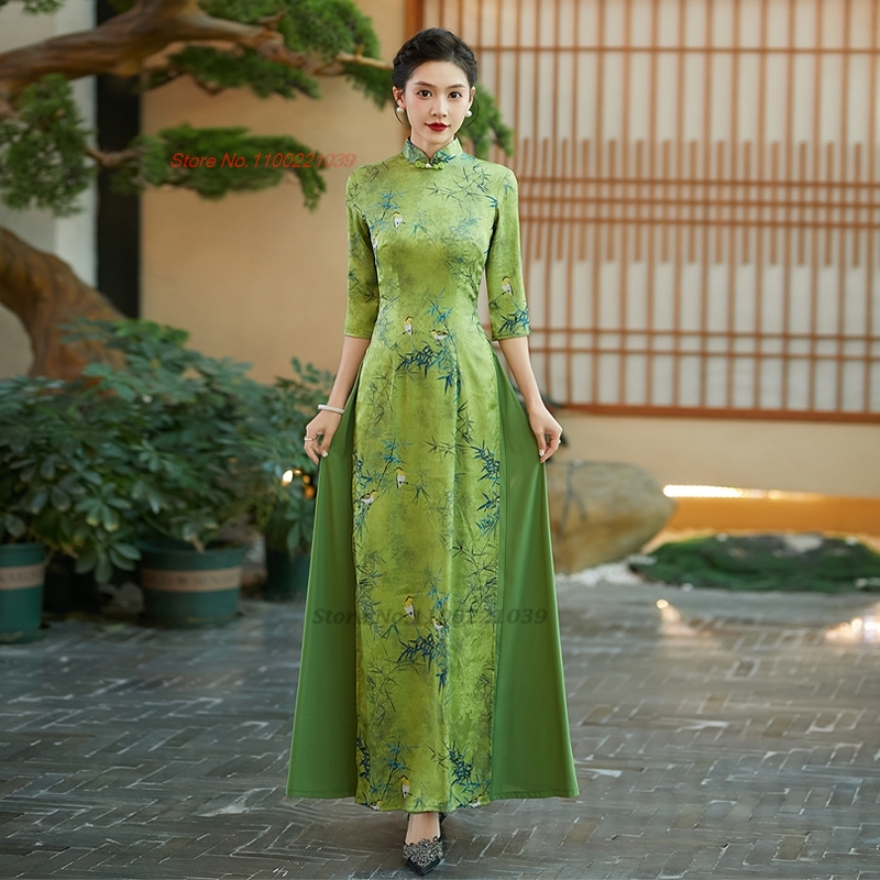 Ao Dai Vietnam Dress - Sukienka aodai wietnamskie 2026, ulepszona cheongsam,