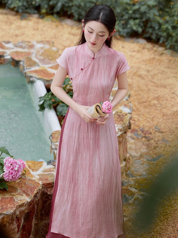 Wiosna lato wietnam aodai chiń – Ao Dai Vietnam Dress recenzja i cena