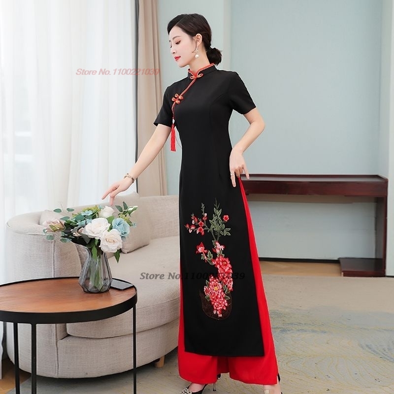 Zestaw tradycyjnego wietnamski – Ao Dai Vietnam Dress recenzja i cena
