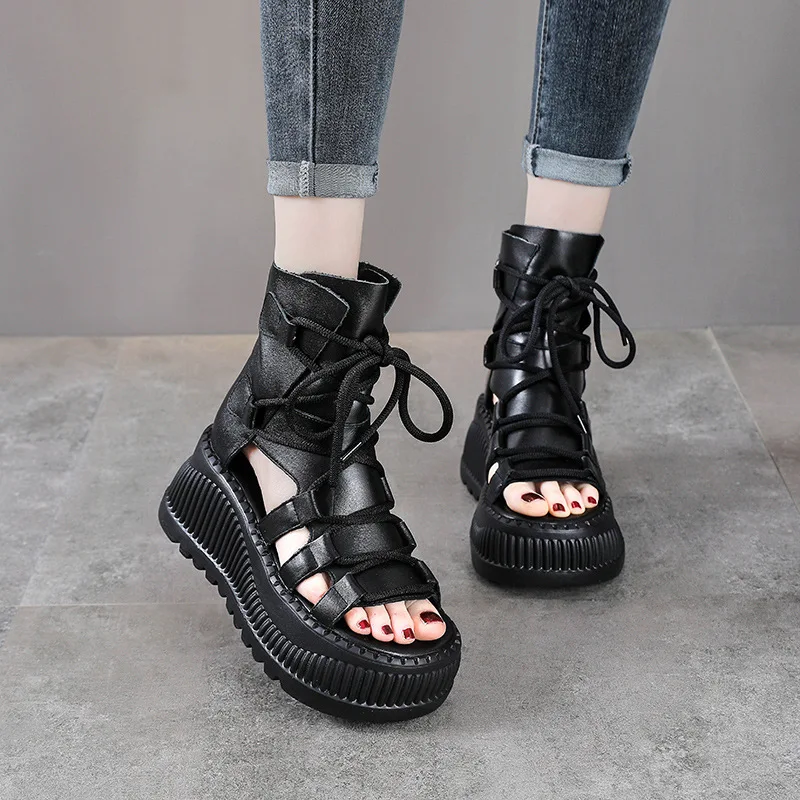Botki damskie ze skóry natural – Ethnic Fashion Style recenzja i cena