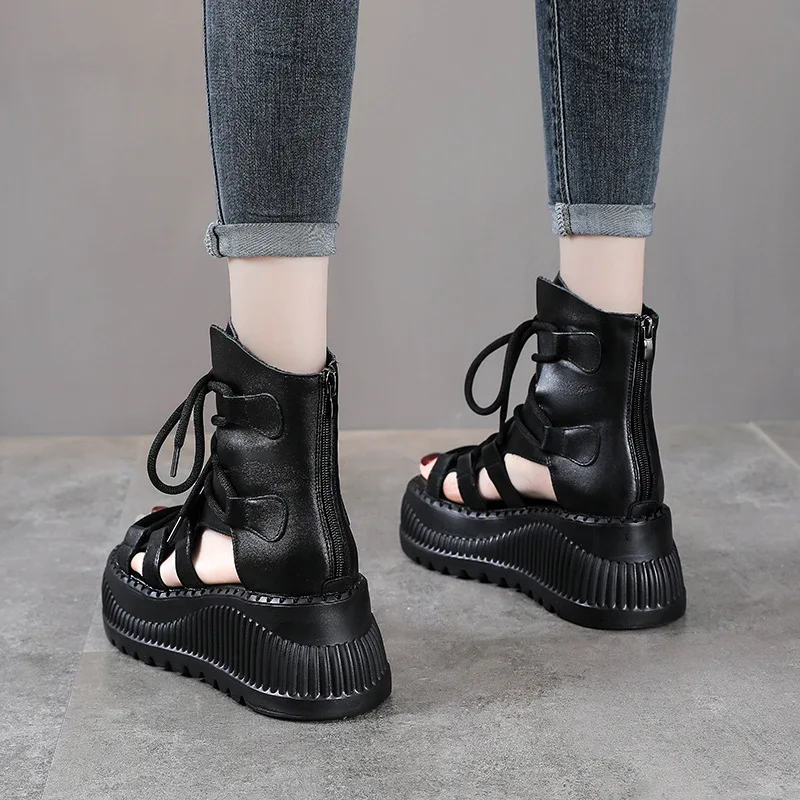 Botki damskie ze skóry natural – Ethnic Fashion Style recenzja i cena