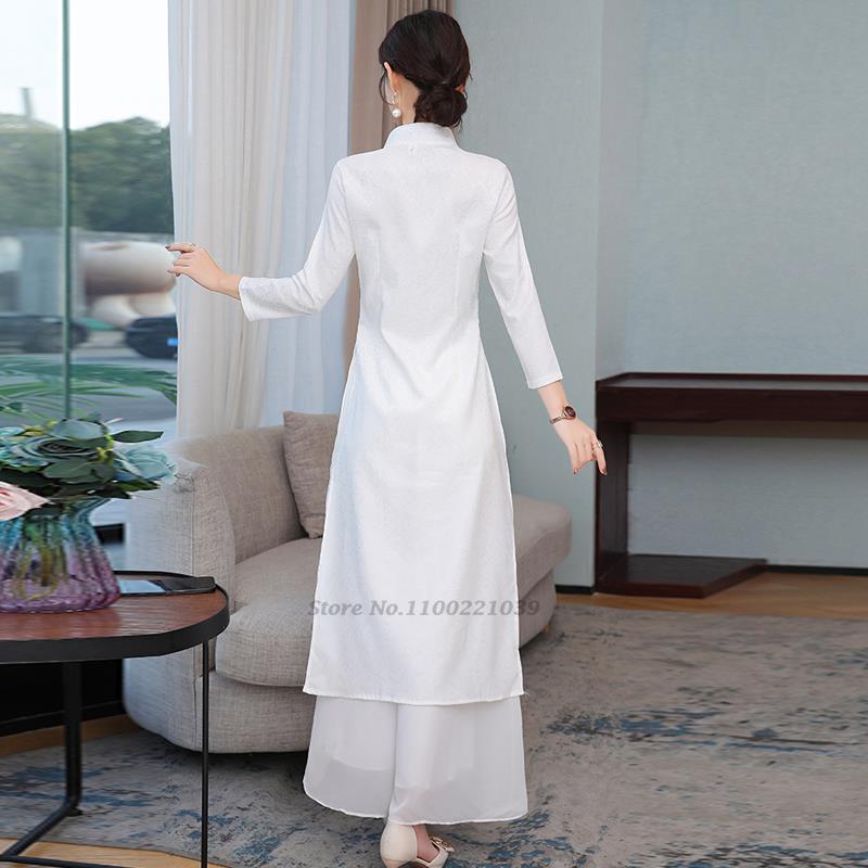 Zestaw: sukienka aodai w stylu – Ao Dai Vietnam Dress recenzja i cena