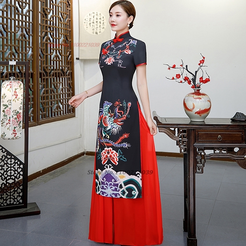 Sukienka qipao chińska ulepszo – Ao Dai Vietnam Dress recenzja i cena