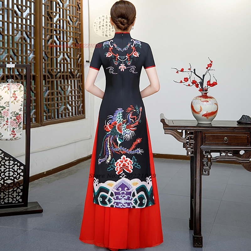 Sukienka qipao chińska ulepszo – Ao Dai Vietnam Dress recenzja i cena