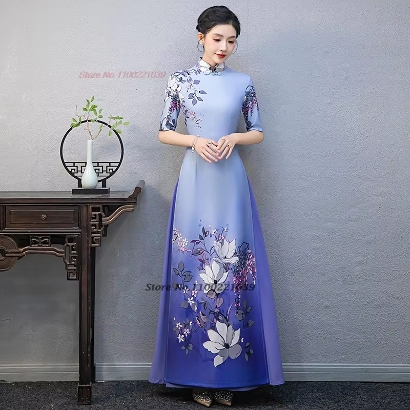 Sukienka tradycyjna wietnamska – Ao Dai Vietnam Dress recenzja i cena
