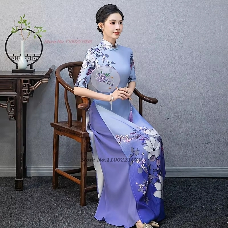 Sukienka tradycyjna wietnamska – Ao Dai Vietnam Dress recenzja i cena