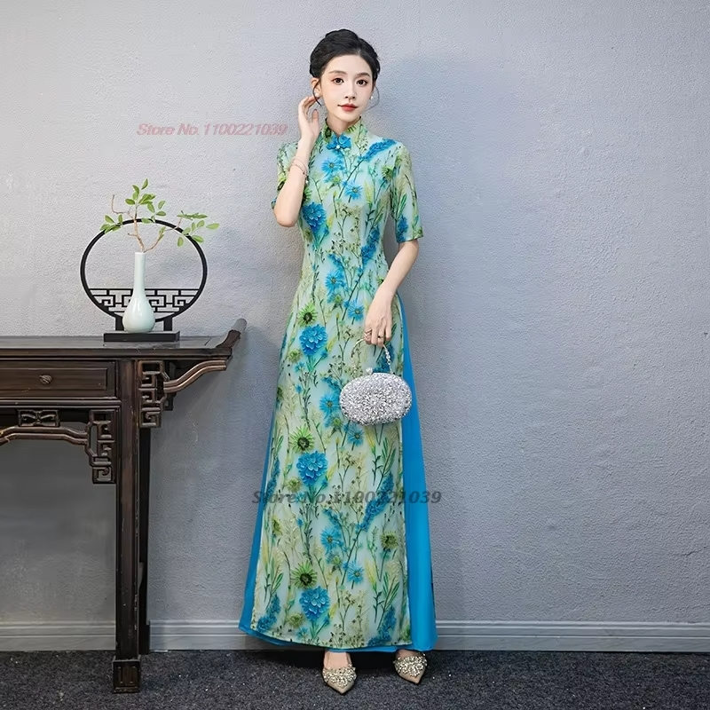 Sukienka aodai z Wietnamu z 20 – Ao Dai Vietnam Dress recenzja i cena