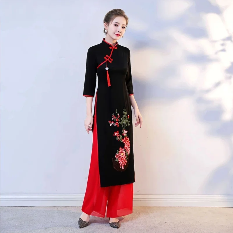 Zestaw tradycyjnej orientalnej – Ao Dai Vietnam Dress recenzja i cena
