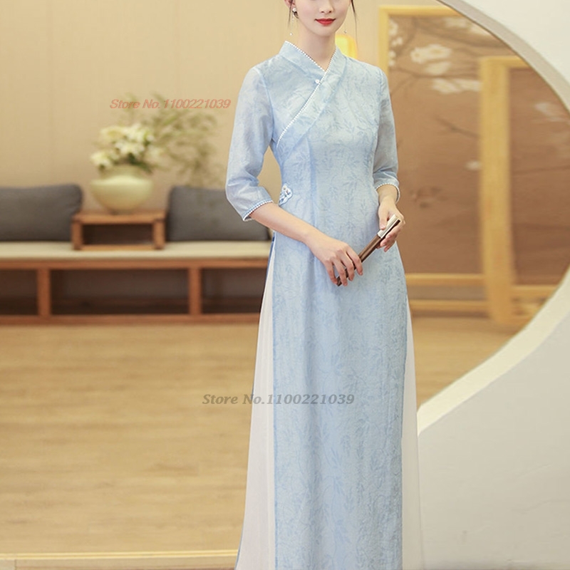 Tradycyjna wietnamska sukienka – Ao Dai Vietnam Dress recenzja i cena
