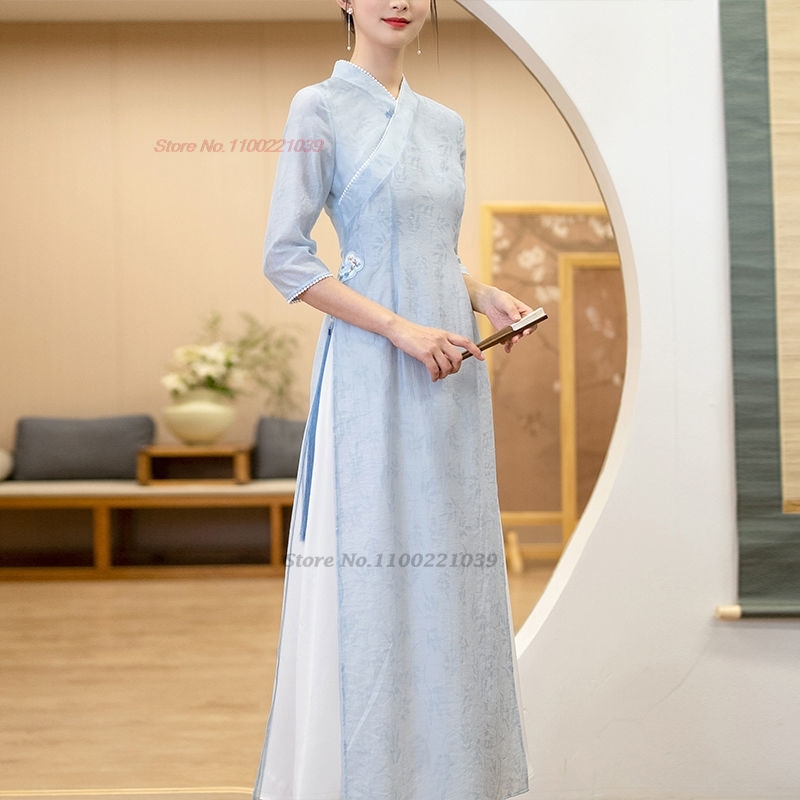 Tradycyjna wietnamska sukienka – Ao Dai Vietnam Dress recenzja i cena