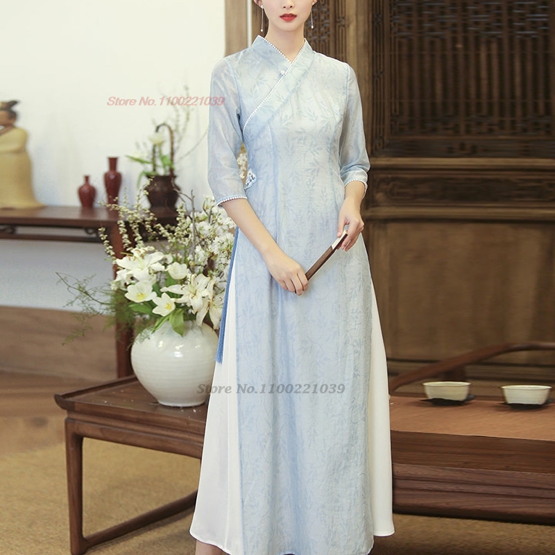 Tradycyjna wietnamska sukienka – Ao Dai Vietnam Dress recenzja i cena