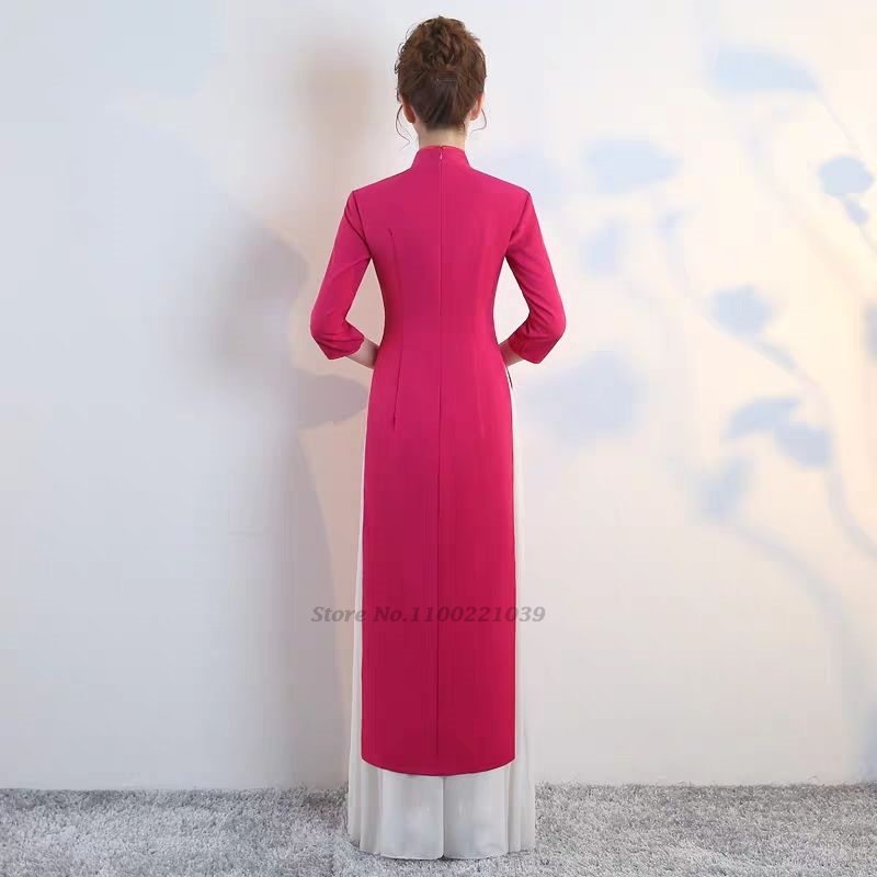 Sukienka wietnamska aodai z 20 – Ao Dai Vietnam Dress recenzja i cena