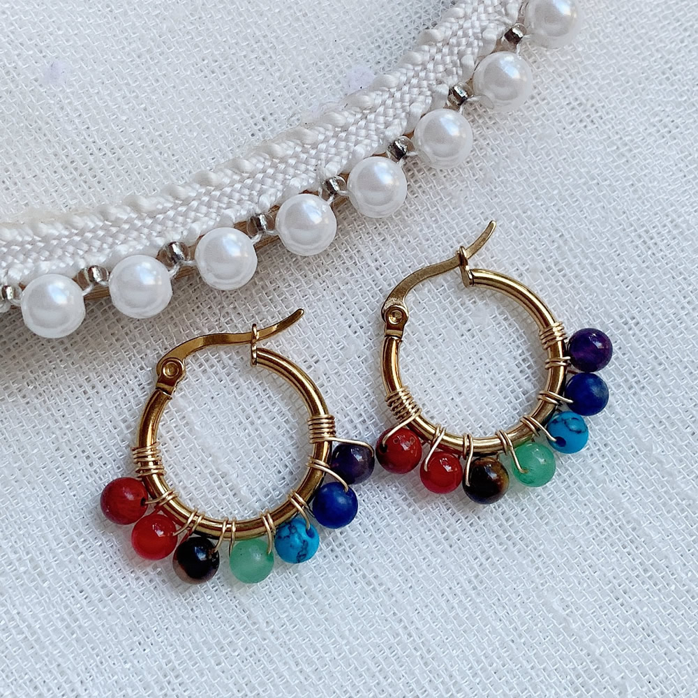 7 czakr naturalne kolczyki z k – Aura Ethnic Fashion recenzja i cena